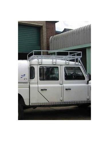 Galerie Brownchurch galvanisée pour Land Rover Defender Crew cab.