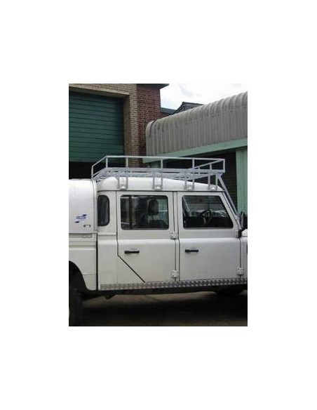 Galerie Brownchurch galvanisée pour Land Rover Defender Crew cab.