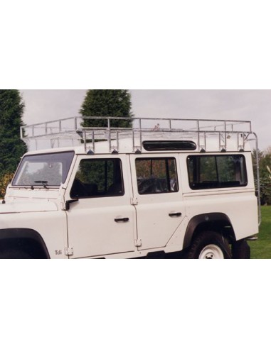 Galerie renforcée Brownchurch galvanisée pour Land Rover Defender 110