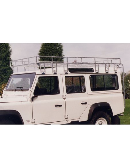 Galerie renforcée Brownchurch galvanisée pour Land Rover Defender 110