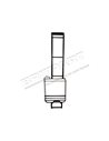 Echelle noire pour Galerie sur Land rover Defender version plaque visible + protection feux gauche
