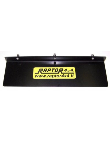 Support de Plaque en Acier à Visser pour : Pare-Choc RAPTOR Eco