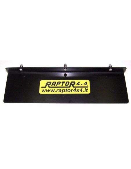 Support de Plaque en Acier à Visser pour : Pare-Choc RAPTOR Eco
