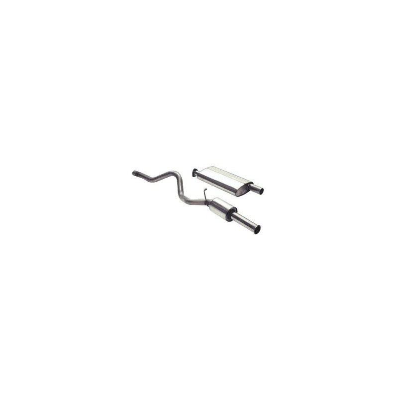 Ligne d'Echappement en Inox pour : Defender 90  2.5L TDi 200