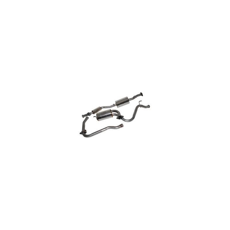 Ligne d'Echappement en Inox pour : Defender 90  2.5L TDi 200
