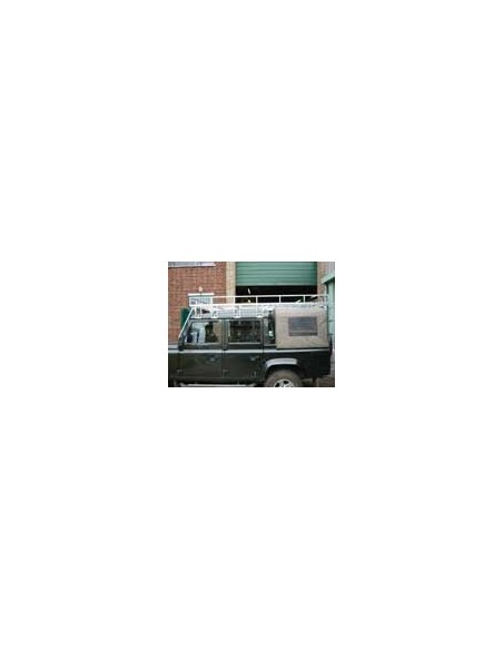 Galerie Brownchurch galvanisée pour Land Rover Defender 110 crew cab Totale