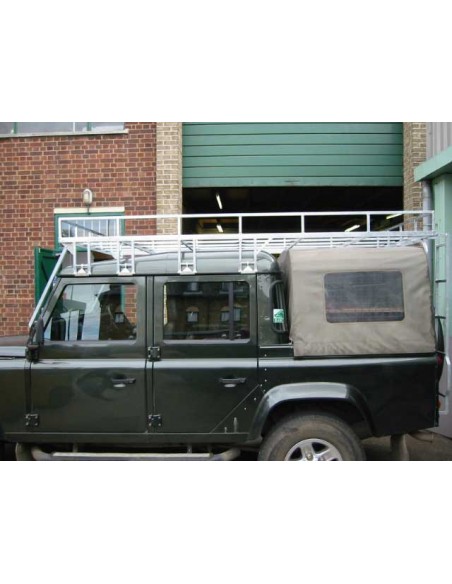 Galerie Brownchurch galvanisée pour Land Rover Defender 110 crew cab Totale