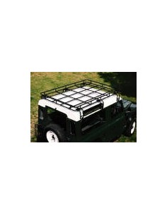 Galerie Brownchurch noire époxy pour Land Rover Defender 110 ligne basse arrondie