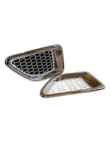 Grilles daérations latérales maillées en métal RR Sport