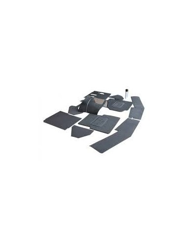 Ensemble de Tapis et Moquettes Avant EXMOOR TRIM de couleur Noir pour : Defender 90/110/130  2.5L TDi 300 et TD5