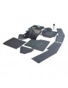 Ensemble de Tapis et Moquettes Avant EXMOOR TRIM de couleur Noir pour : Defender 90/110/130  2.5L TDi 300 et TD5
