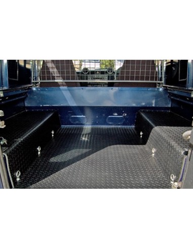 Ensemble 3 Tapis Plancher + Passage de Roue du Coffre pour : Defender 90/110 SW