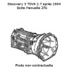 Boite de vitesse manuelle pour Discovery 3 ech/std