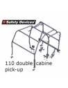 Arceau 8 points SAFETY DEVICE pour 110 TD5 double cabine pick-up