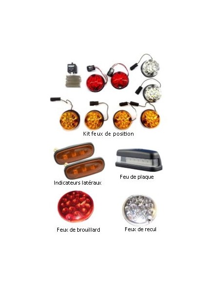 Kit LED complet standard pour Land Rover Defender TD5 et TD4