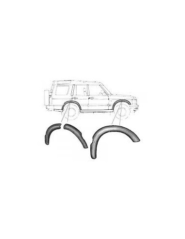 Garde Boue Avant et Arrière Type Origine pour : Discovery 2  2.5L TD5