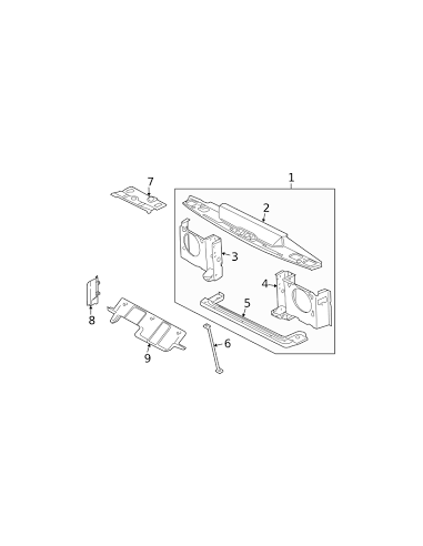 Traverse Inférieur de Radiateur de Refroidissement