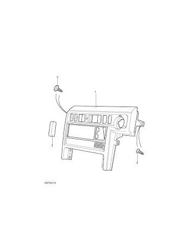 Panneau Contour Autoradio 