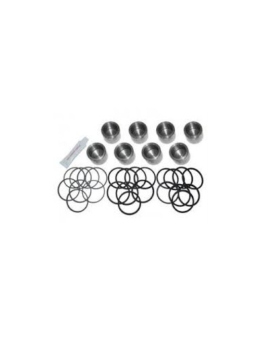 Kit 8 Pistons INOX + Coupelles d'Étrier Avant Monté jusqu'en 1991