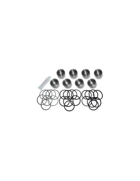 Kit 8 Pistons INOX + Coupelles d'Étrier Avant Monté jusqu'en 1991
