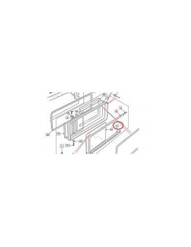 Glissière Plastique de Vitre Latéral