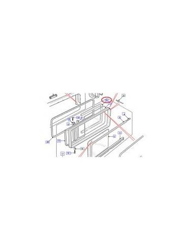 Glissière Plastique de Vitre Latéral