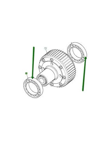 Roulement de Différentiel de Transfert BORG WARNER-NV225