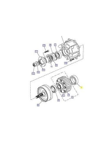 Roulement Arrière de Différentiel de Transfert BORG WARNER-NV225
