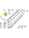 Clips de Garniture de Ciel de Toit couleur BLANC