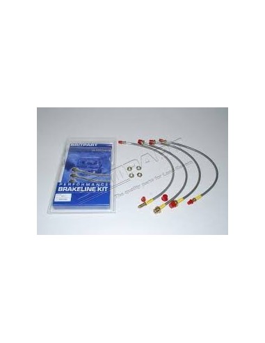 Flexible de Frein Aviation + 40mm sans ABS pour : DISCOVERY 1 TDi 300
