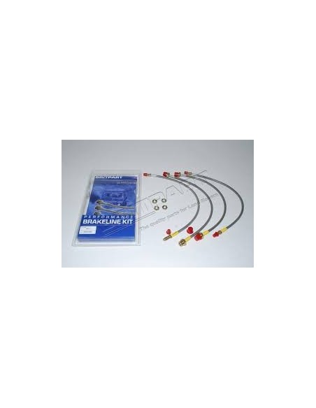Flexible de Frein Aviation + 40mm sans ABS pour : DISCOVERY 1 TDi 300