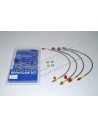 Flexible de Frein Aviation + 40mm sans ABS pour : DISCOVERY 1 TDi 300