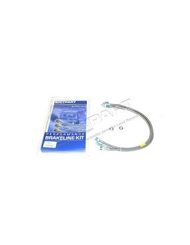 Flexible de Frein Aviation + 40mm sans ABS pour : DISCOVERY 1 TDi 300