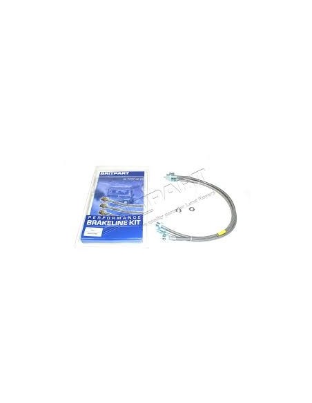 Flexible de Frein Aviation + 40mm sans ABS pour : DISCOVERY 1 TDi 300