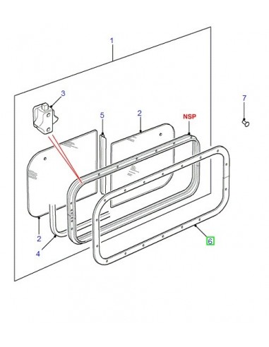 Vitre de Porte Avant Droite ou Gauche Claire Épaisseur 4mm