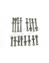 Kit Vis INOX de Charnière des 2 Portes Arrière Latéral pour DEFENDER 110/130 Sauf TD4