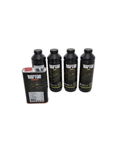 Kit de 4L de Peinture NOIR RAPTOR avec Durcisseur