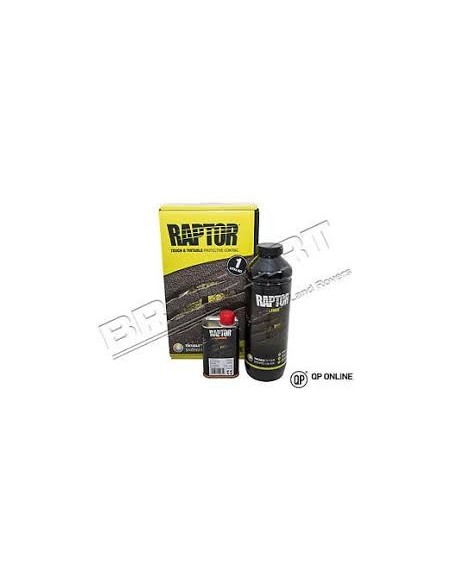 Kit 1L de Peinture NOIR RAPTOR avec Durcisseur