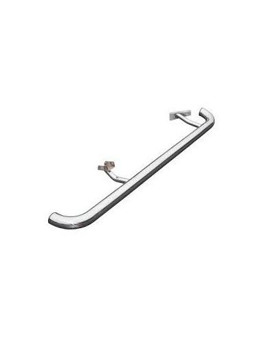 Marche-Pied Tubulaire Noir Finition ALU diamètre 76 pour : Toutes Defender 110