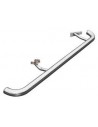 Marche-Pied Tubulaire Noir Finition ALU diamètre 76 pour : Toutes Defender 110