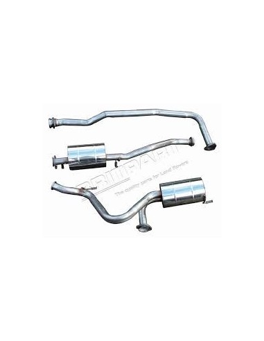 Ligne d'Echappement en Inox pour : Defender 90  2.5L TDi 200
