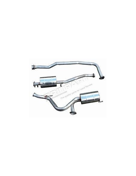 Ligne d'Echappement en Inox pour : Defender 90  2.5L TDi 200