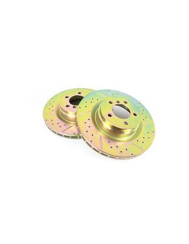 Disque de Frein Arrière Ventilé BRITPART Rainuré - Percé pour : RANGE L322 