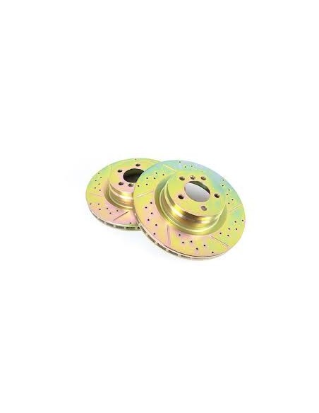 Disque de Frein Arrière Ventilé BRITPART Rainuré - Percé pour : RANGE L322 