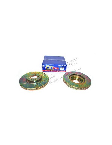 Disque de Frein Arière Ventilé BRITPART Rainuré - Percé pour : RANGE L322 TDV8 4.4 - V8 5.0 SUPERCHARGED