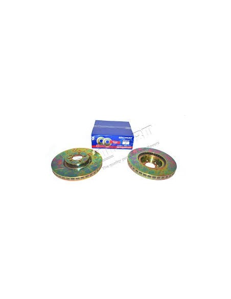 Disque de Frein Arière Ventilé BRITPART Rainuré - Percé pour : RANGE L322 TDV8 4.4 - V8 5.0 SUPERCHARGED