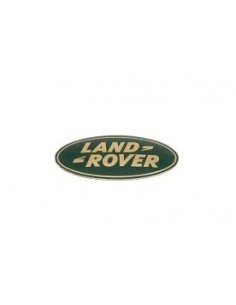 Logo " LAND-ROVER " de Calandre couleur OR sur fond VERT