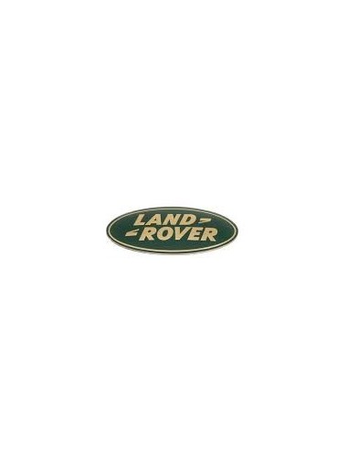 Logo " LAND-ROVER " de Calandre couleur OR sur fond VERT