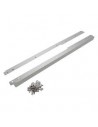 Seuil de Porte Avant en INOX Montage avec Supports de Ceinture