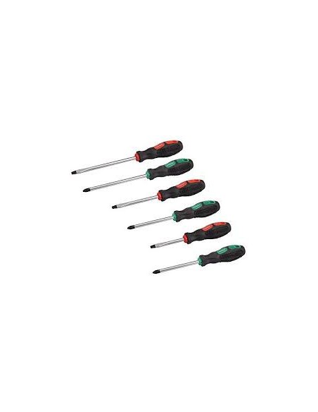 Jeu de 6 Tournevis Plat et Cruciforme